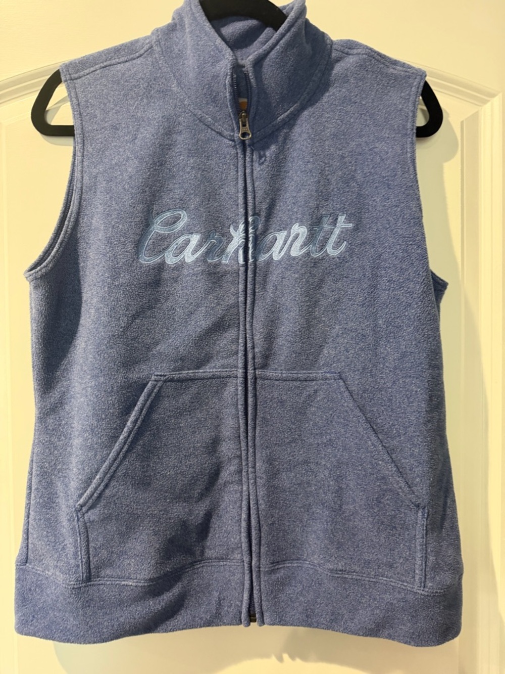 Carhartt Women’s Light Blue Fleece Vest - Full Zip (M)